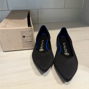 Rothy's Women's Black and Blue Flats